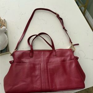 Levity Red Shoulder Bag with Adjustable Strap like new